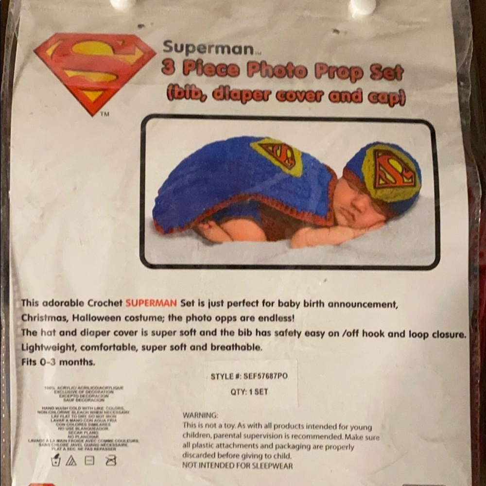 I can’t Superman Photo Prop Set